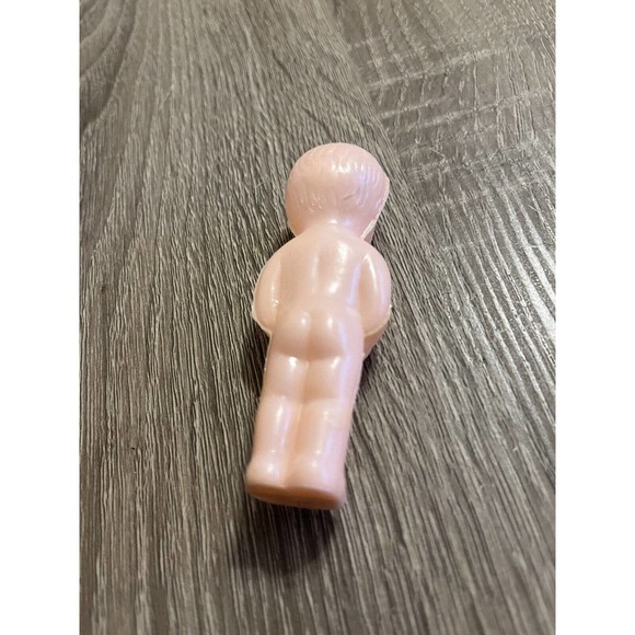 Vintage Plastic Celluloid Baby Doll 3” Tall Standing Toy Painted Eyes Mouth - Picture 6 of 6